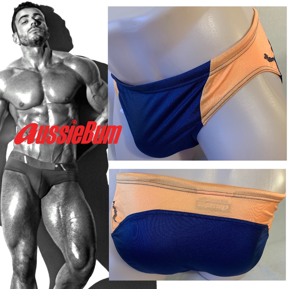 Aussiebum Swim Briefs 28-32 VINTAGE Nylon / spandex Lined crotch